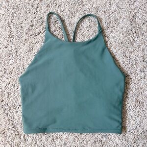 Old Navy Active Sage Green Halter Cropped Bra Tank - Size Medium